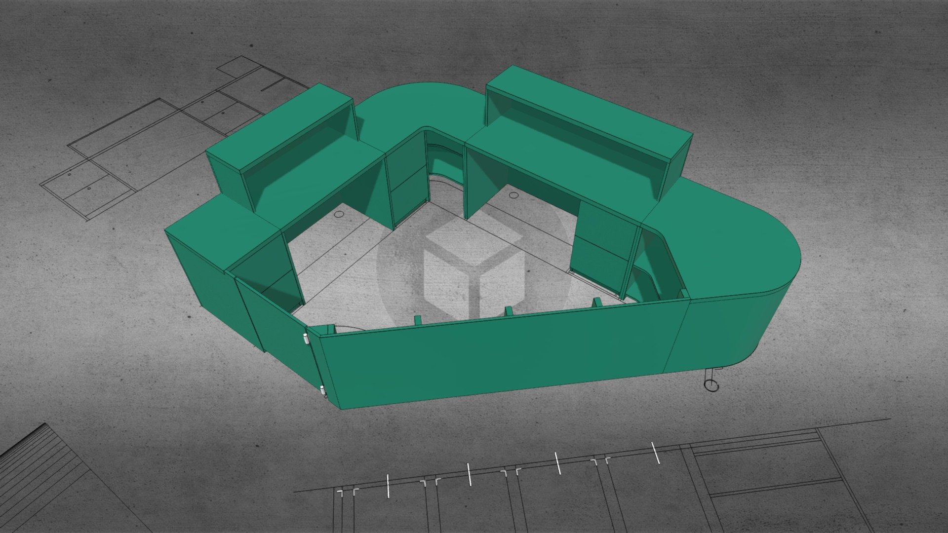 KIDDO - receptie v2 — Sketchfab embed 3D viewer