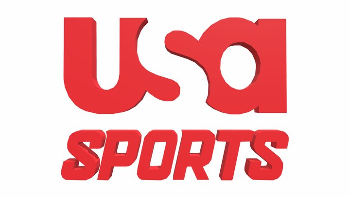 USA Sports Logo 2025-present (Red)