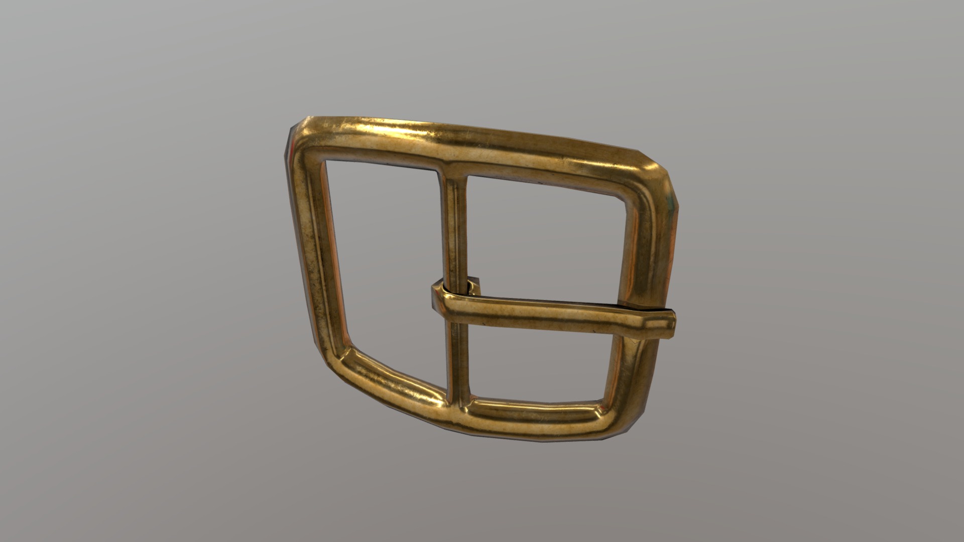 3D model Buckle - This is a 3D model of the Buckle. The 3D model is about a gold and silver ring.