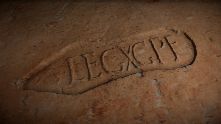 LEGXGPF Stamp (Roman brick) 3D Model