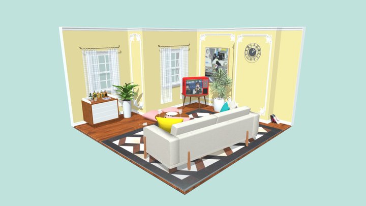 Madrid Flat 01 3D Model