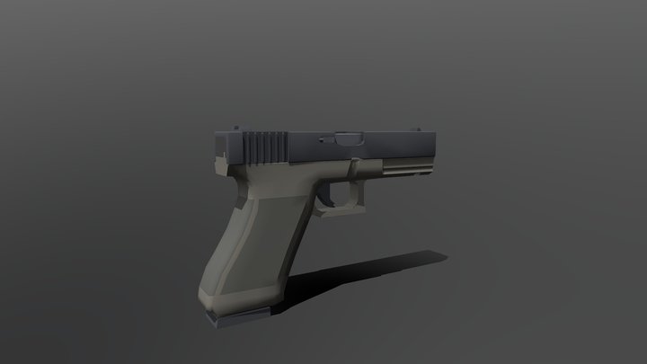 Low-Poly G17 3D Model