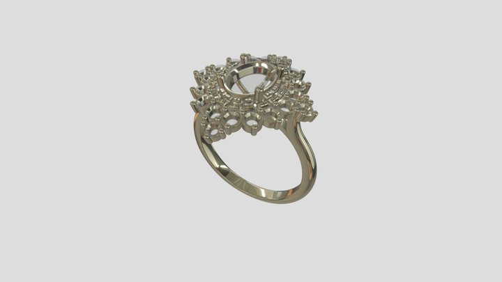 ADRG003 Diamond ring engagemet ring wedding ring – Modello 3D gratuito STL