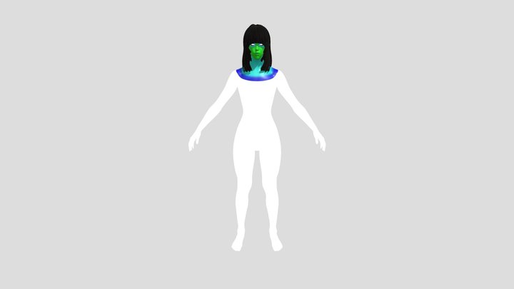 Female Asian Character 3D Model