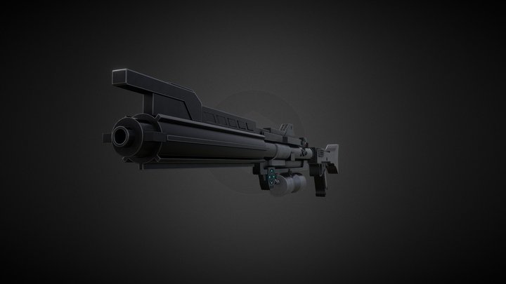 DC-15A Blaster Rifle 3D Model