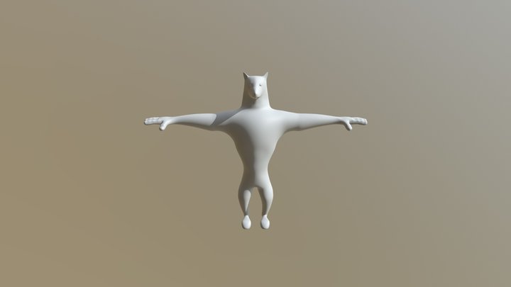 DogMan 3D Model