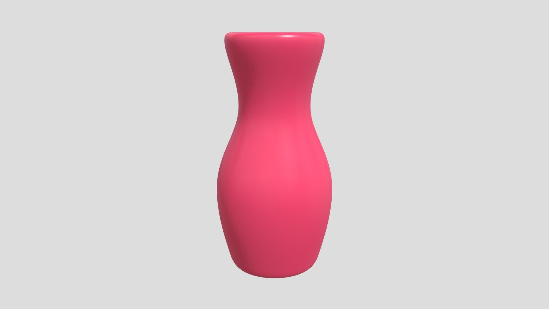 High Red Vase