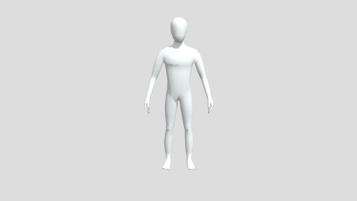 Character Mannequin Male 3D Model