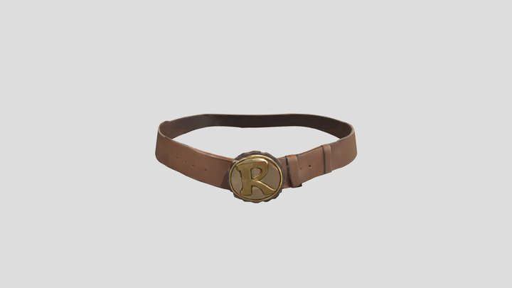 TMNT Ralphie Leather Belt 3D Model
