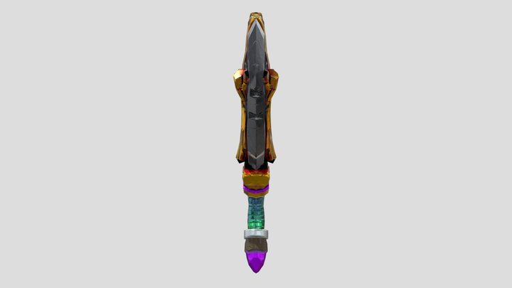 Gold Sword Model 3D Model