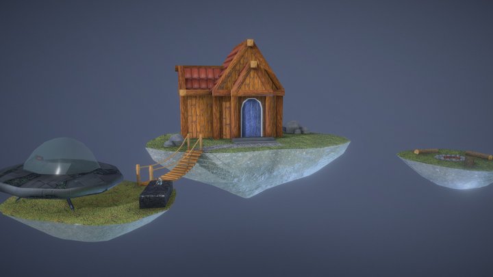 Fantasy Islands 3D Model