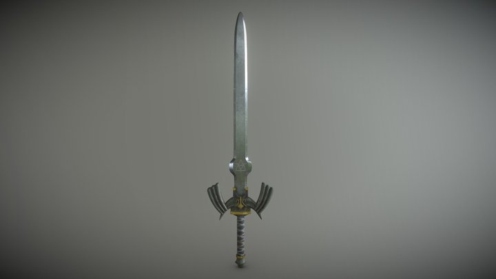 High poly Link Sword 3D Model