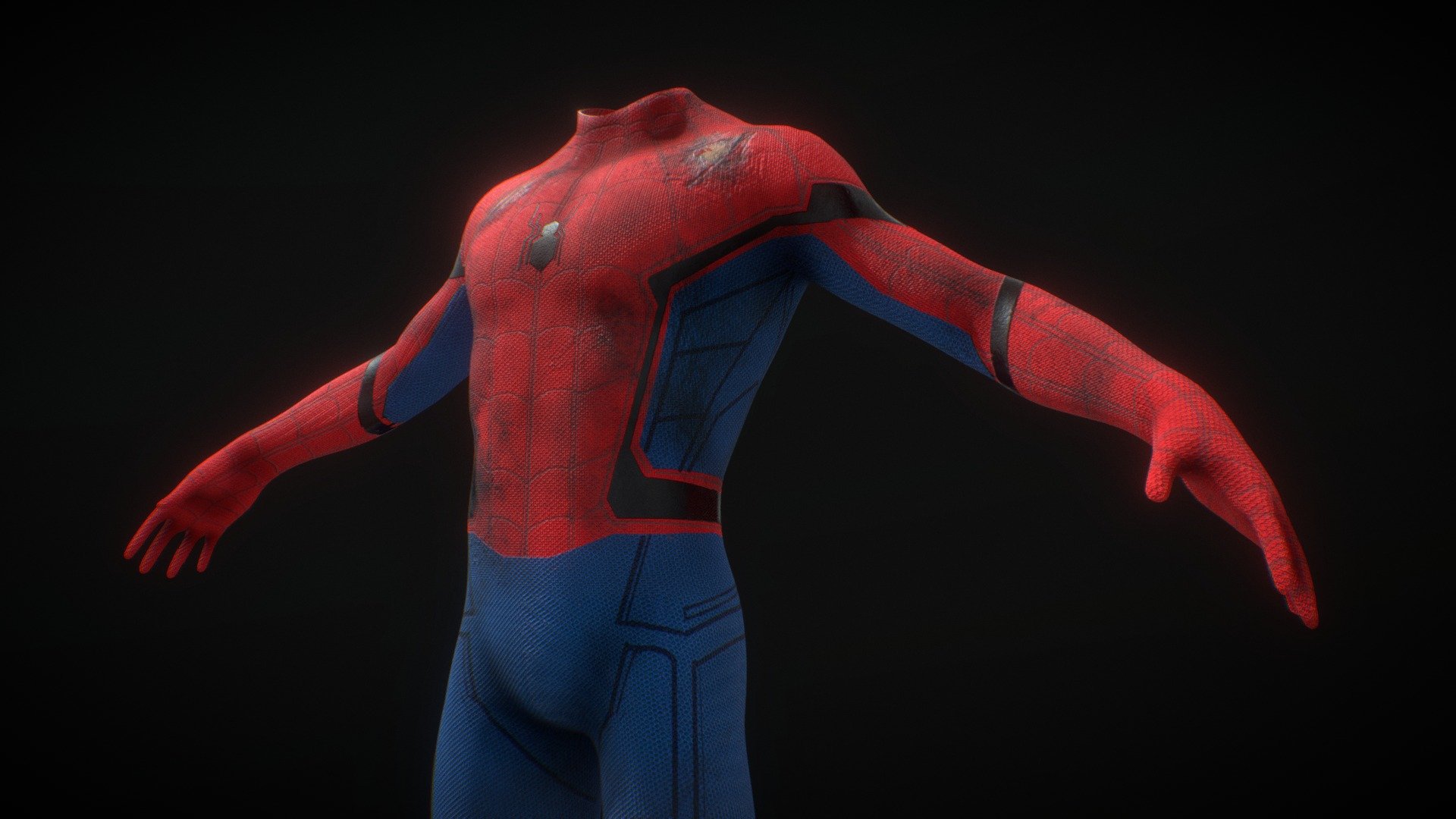 Spider-man Battle Damaged Stark Suit - Buy Royalty Free 3D model by Joel  Joseph (@MR_ILLUSIONIZT) [41e425c]