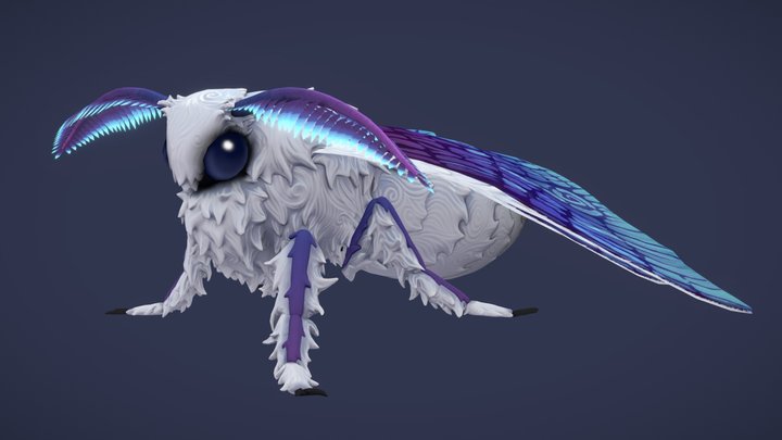 Lycomora | Stylized Handpainted Creature 3D Model