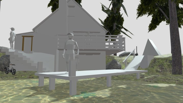 ECO HOUSE - Blockout 3D Model
