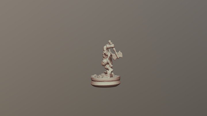 3D Scan Descent Miniature 3D Model