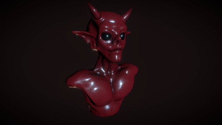 Creepy Creature: Deomn 3D Model