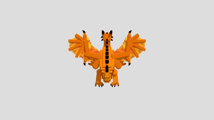 Steal A Brainrot Dragon Cannelloni 3D Model