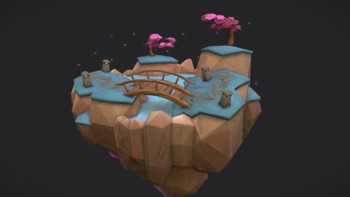 Floating Garden 3D Model