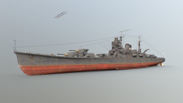 IJN Tone War Thunder 3D Model