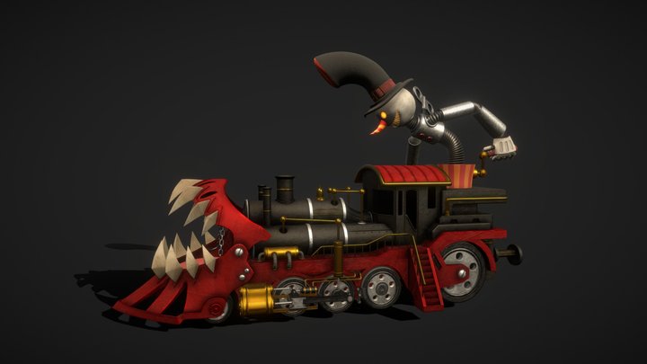 The Freakshow - Locomotive 3D Model