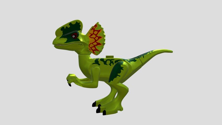 lego dilophosaurus 3D Model