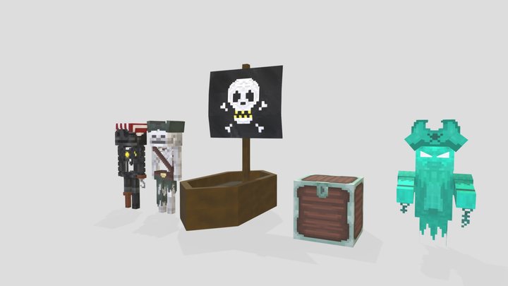 Custom Pirates Pack 3D Model