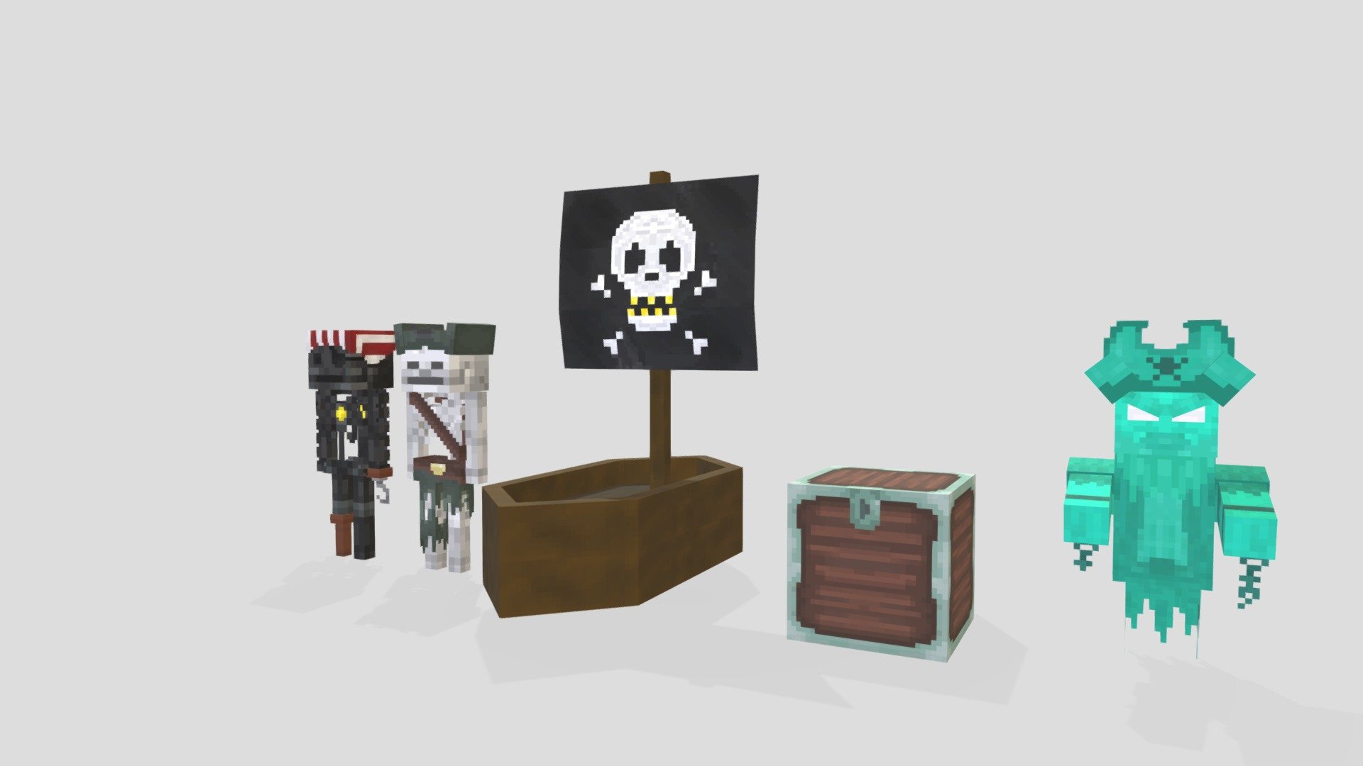 Custom Pirates Pack - 3D model by AxisBloxy [41e9468] - Sketchfab