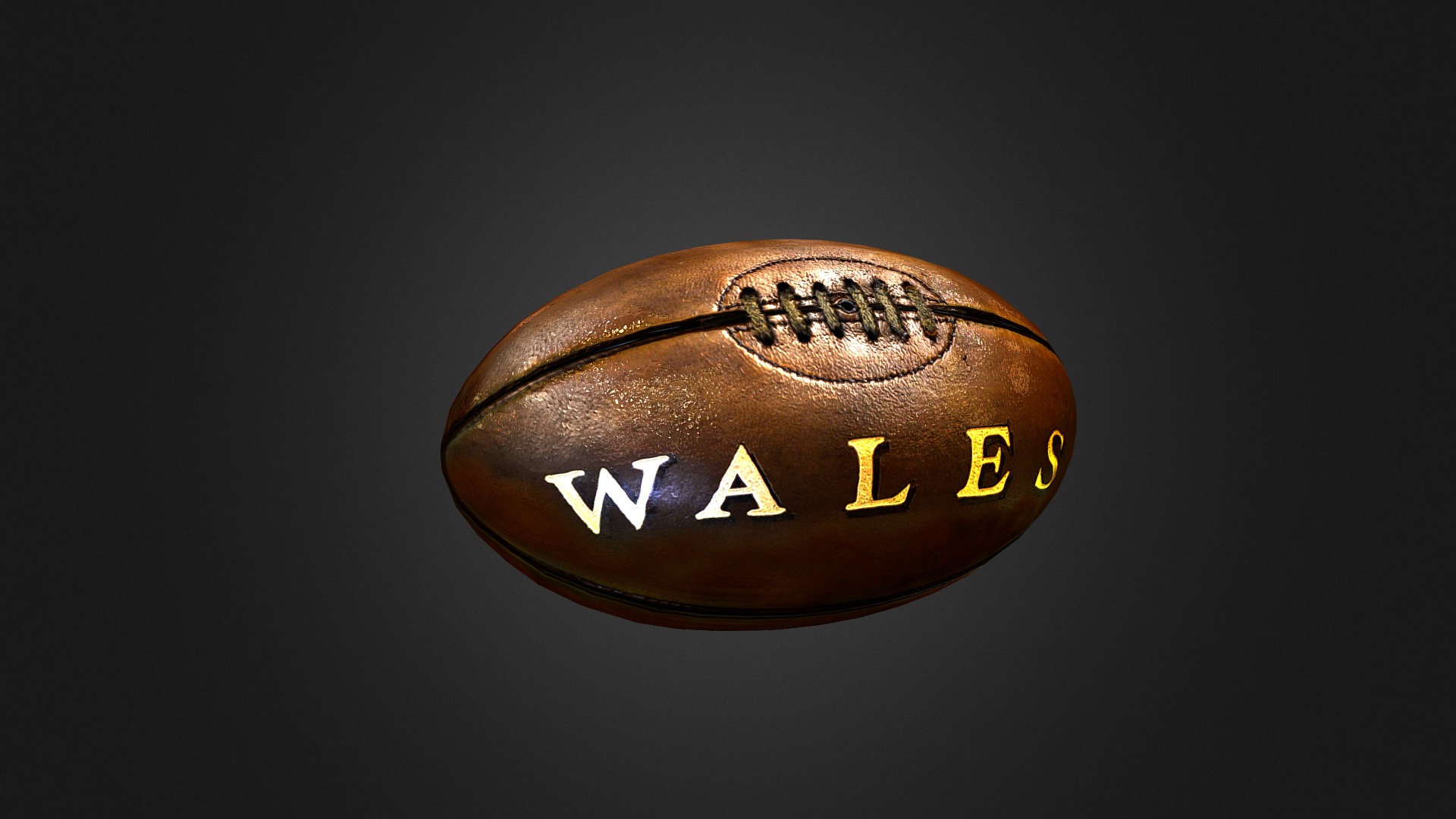 3D model Vintage Rugby Ball