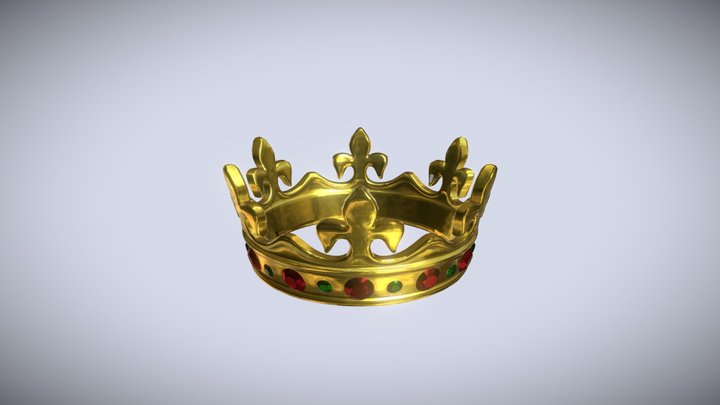 Gold crown 3D Model