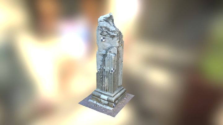 Pilastro Sala Dei Pilastri Dorici, Villa Adriana 3D Model