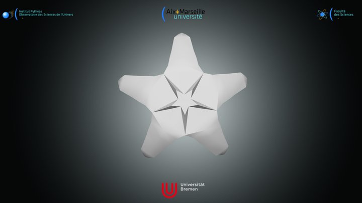 Nannofossile - Discoaster bergenii – Modello 3D gratuito STL