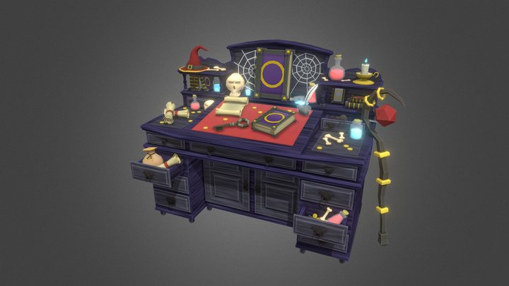Game Art 1 - Artisan's Desk 3D Model
