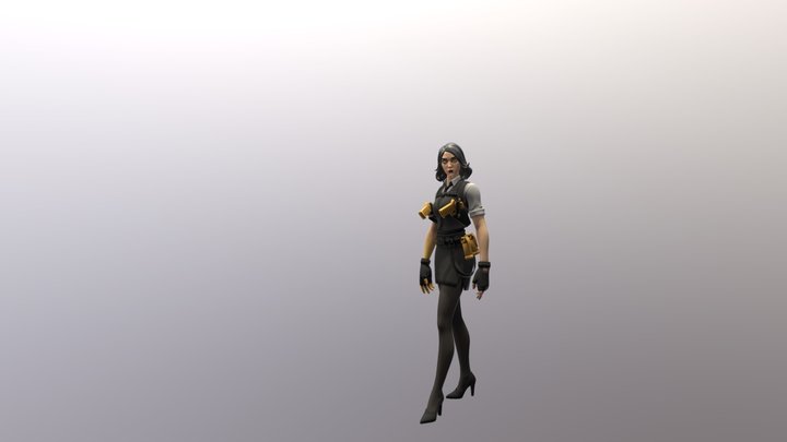 marigold_fortnite_skin__female_midas (2) - Copy 3D Model