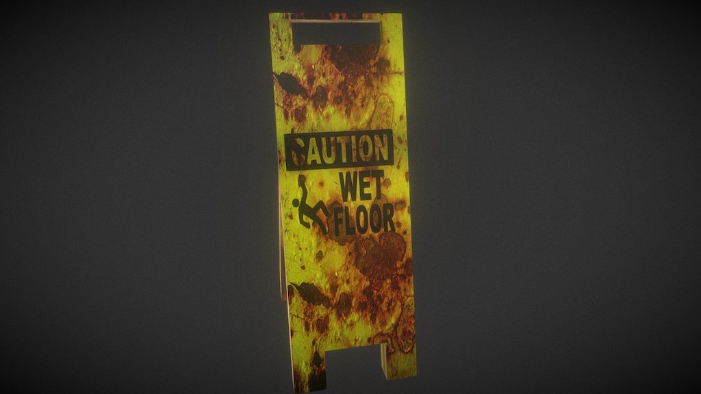 Wet floor sign
