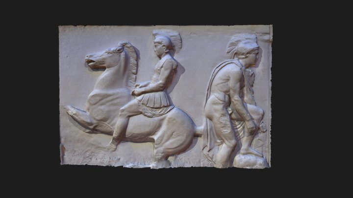Ancient Greek Relief Scan - British Museum 3D Model