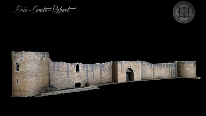 Chateau de Brie-Comte-Robert, façade Nord-Est 3D Model