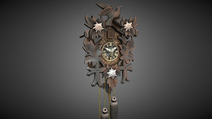 Black Forest Cuckoo Clock 3D Model