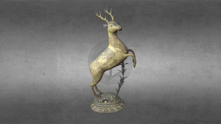 Stag Table Ornament 3D Model