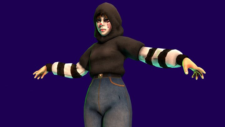 Beka - Low-poly character 3D Model