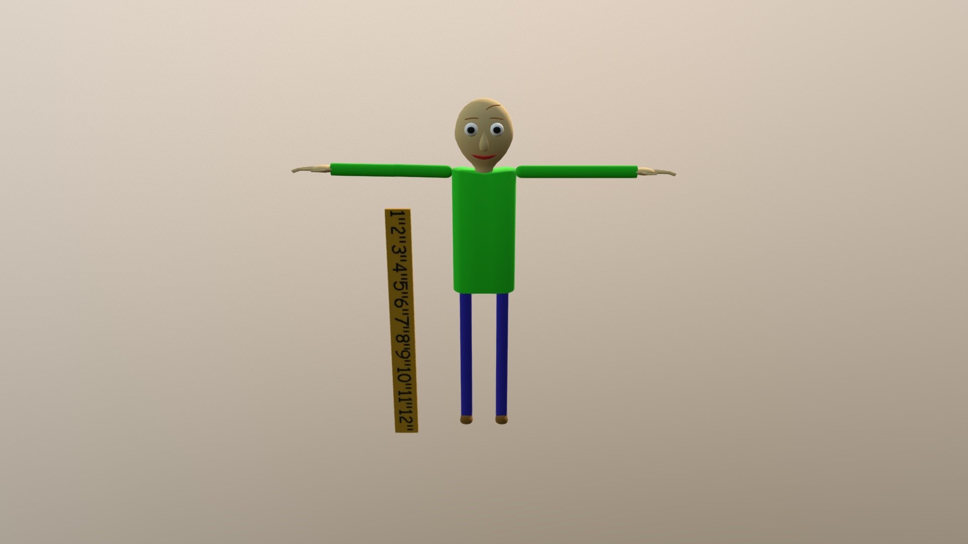 Baldi Download Free 3d Model By Thunderbob333 Thunderbob333 41f1a78 Sketchfab