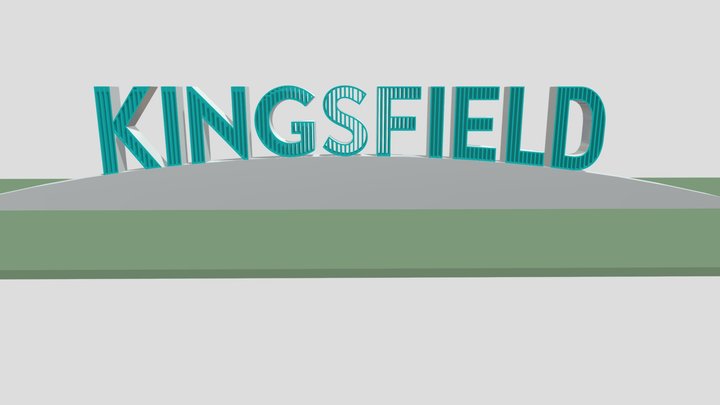 Kingsfield Sign 3D Model