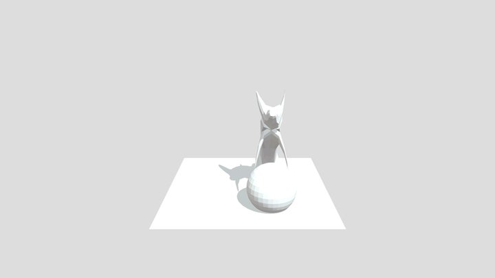 Rat Animal With Ball 3D Model