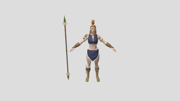 Kyra Character Design OC 3D Model