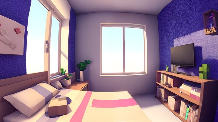 Skybox Stylized Room 3D Model