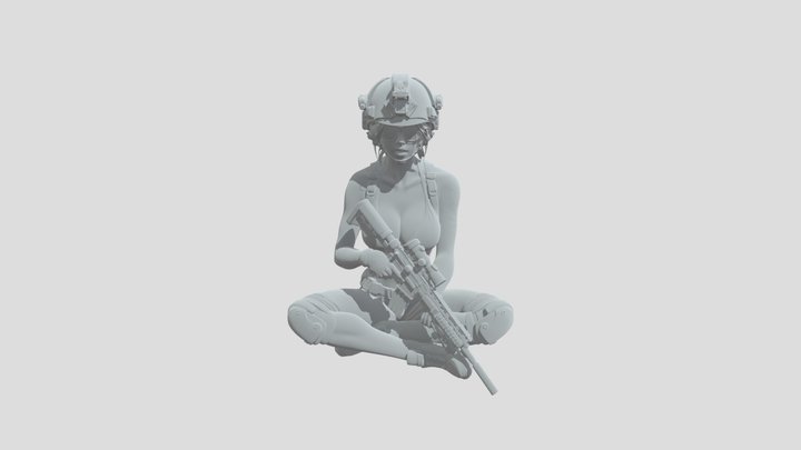 militian 3D Model