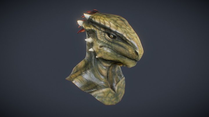 Lizard Character 3D Model