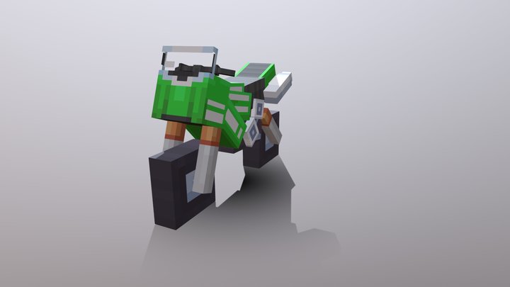 Motorcycle for a minecraft mod. 3D Model