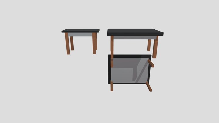 MEJA WARTEG 3D Model