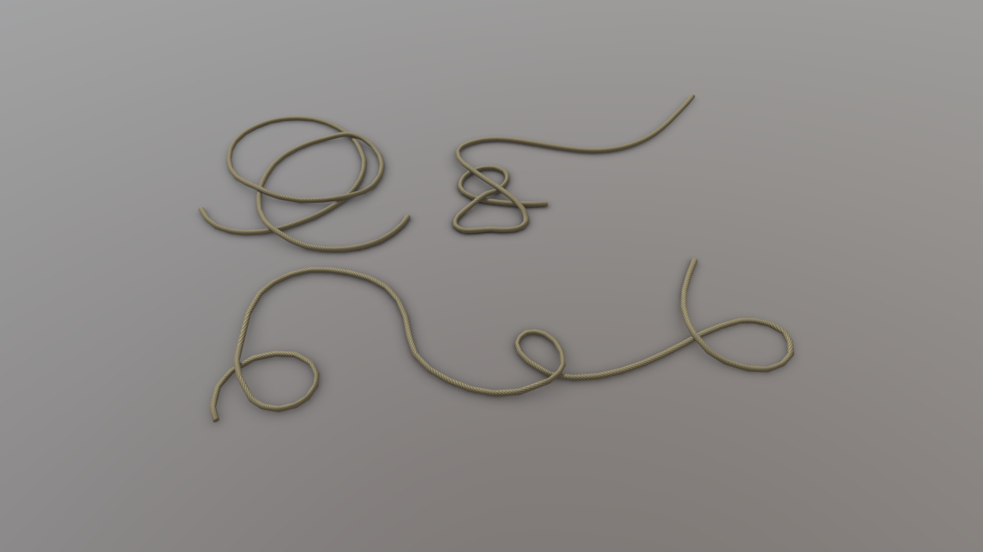 3D model Ropes - This is a 3D model of the Ropes. The 3D model is about a set of gold rings.